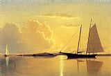 William Bradford Schooner in Fairhaven Harbor, Sunrise painting